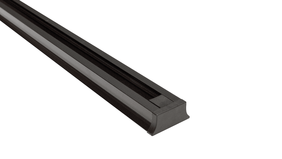 Шинопровод однофазный накладной, черный