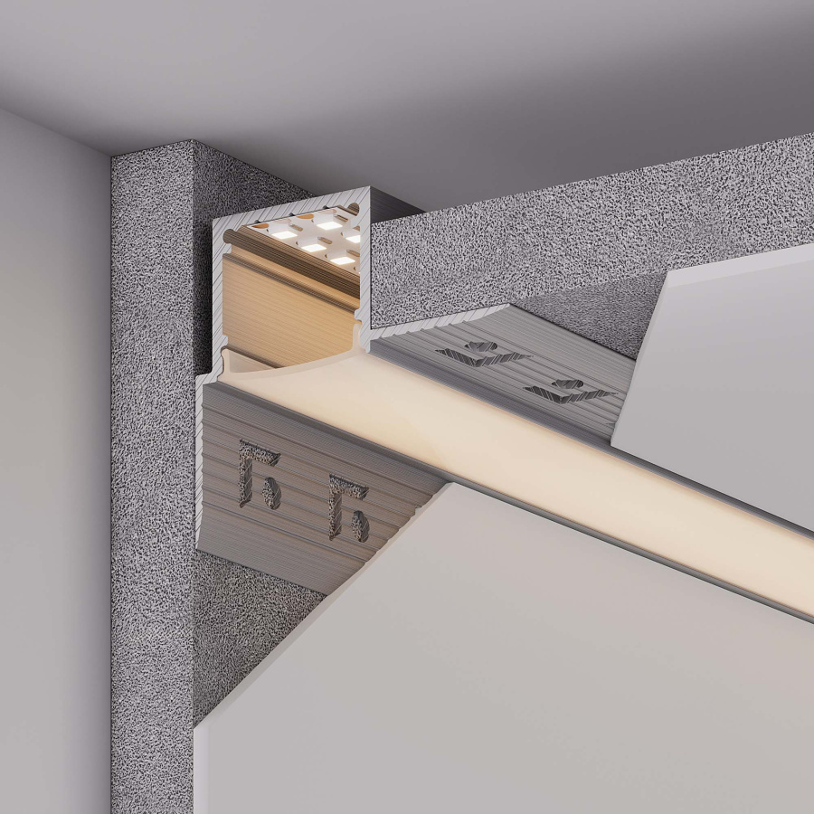 Профиль FANTOM-W20-H20-EDGE-2000 ANOD (Arlight, Алюминий)