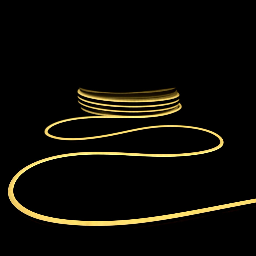 Односторонний Гибкий Неон 6х12мм Тепло-Белый 12В, IP65