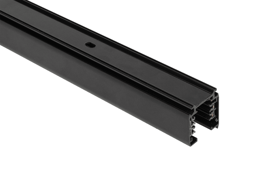 Шинопровод трехфазный, черный, 2м