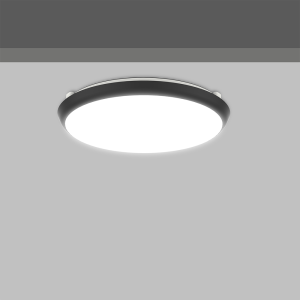Накладной светодиодный светильник, WC3218 3CCT 18W IP65  черный  D=25см