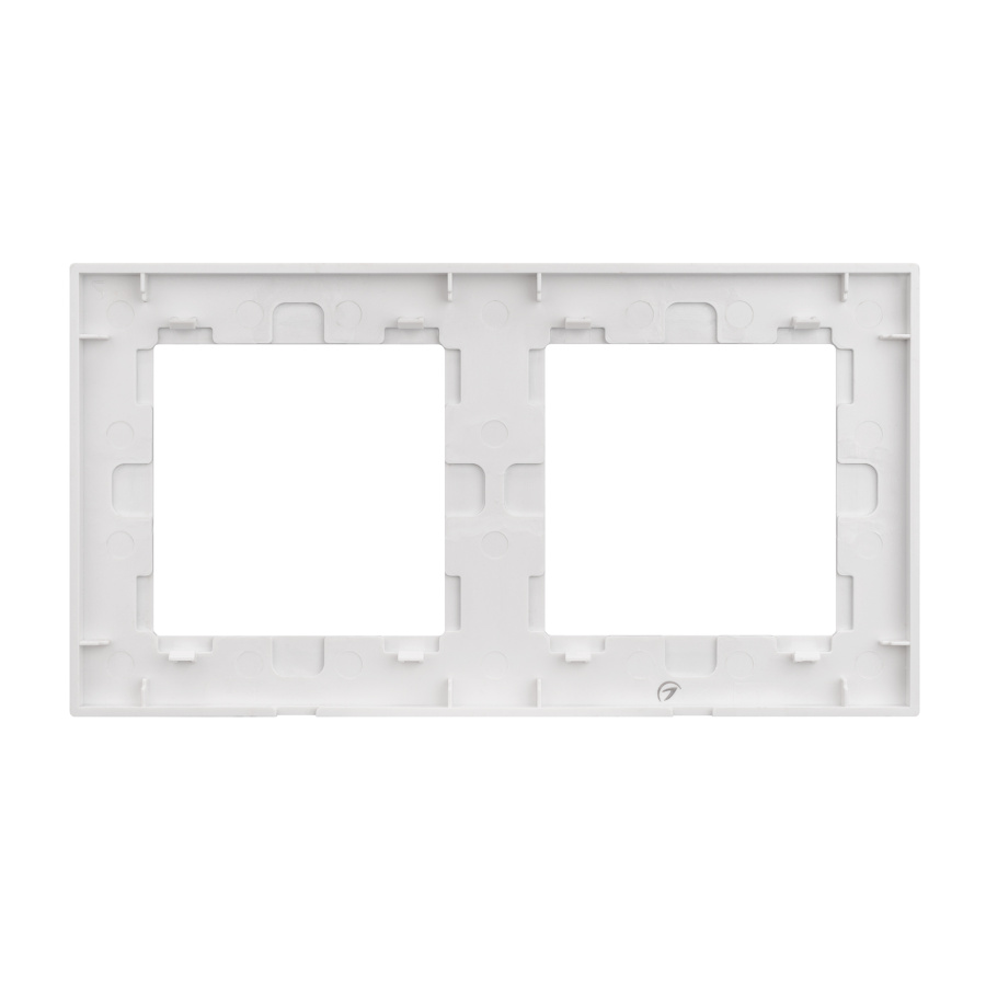 Рамка стеклянная FRM-GLARE-GS-2-WH (Arlight, -)