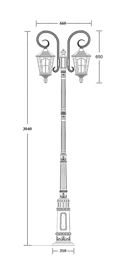 Наземный фонарь 79710A/18 E7 Bl