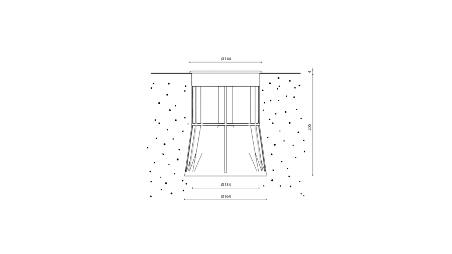 Светильник ландшафтный диммируемый TN, серый, 6,7Вт, IP67