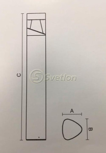 Светильник "Тулон" LED G4107-500. Цвет: черный