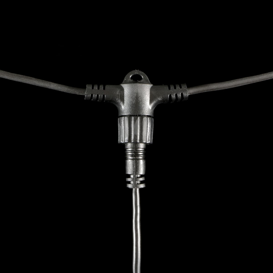 Гирлянда Тающие Сосульки 10шт по 80см, 24В, 720 Тепло-Белых Светодиодов, Провод Черный ПВХ, IP55