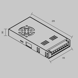 Источник напряжения PSL002 12В 400Вт IP 20 811014