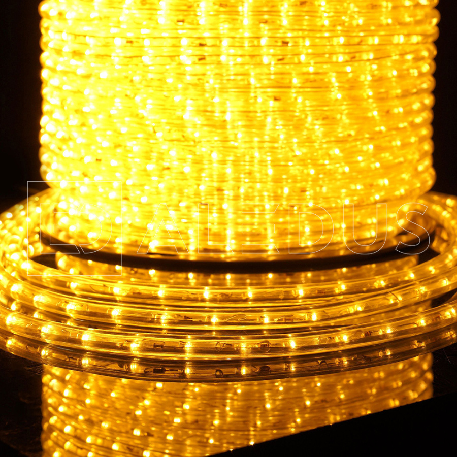 Дюралайт ALEDUS, 220 В, 13 мм, бухта 10 м, теплый белый