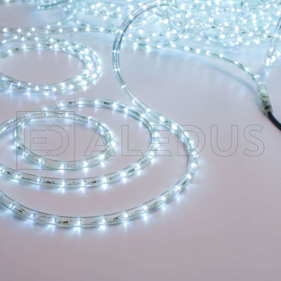 Дюралайт ALEDUS, 220 В, 13 мм, бухта 100 м, белый