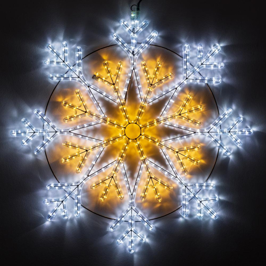 Световая Фигура ARD-SNOWFLAKE-M12-900x900-576LED White/Warm (230V, 36W) (Ardecoled, IP65)
