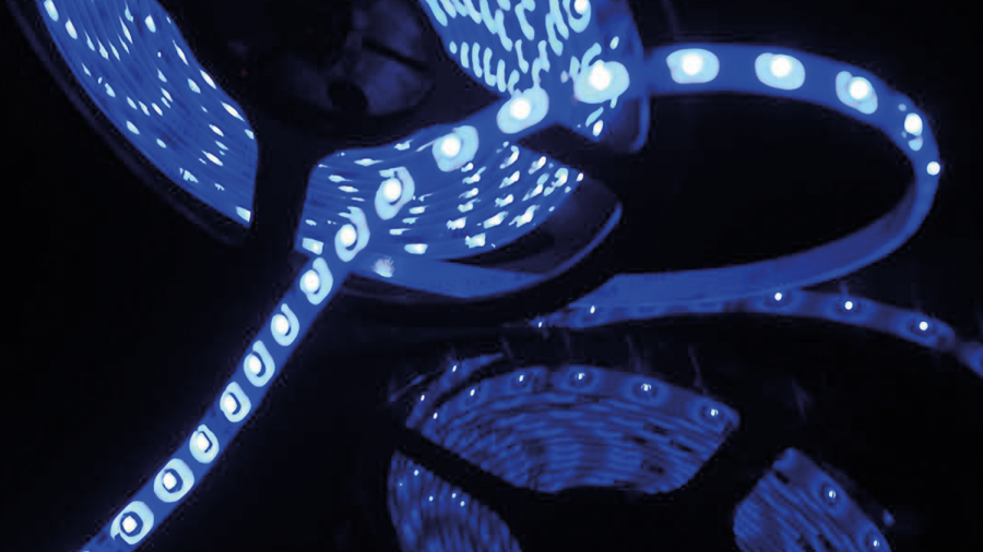 Лента светодиодная SWG SWG360, со скотчем 3М, IP65, синий