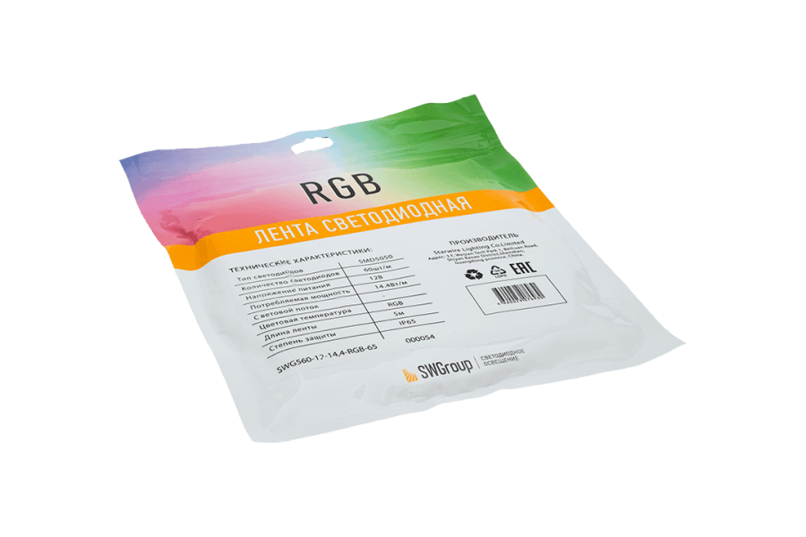 Лента светодиодная SWG SWG560, IP65, RGB
