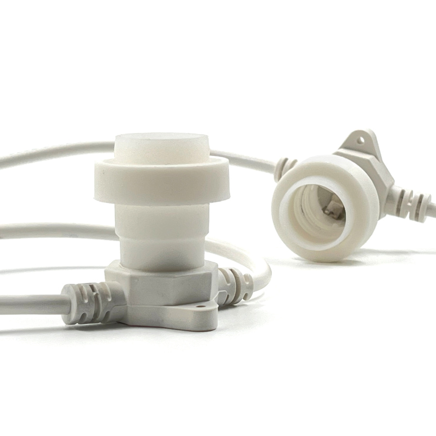 Белт-Лайт LTC 10м, Провод Белый Каучук, Шаг 100 см, 10 Патронов, IP65