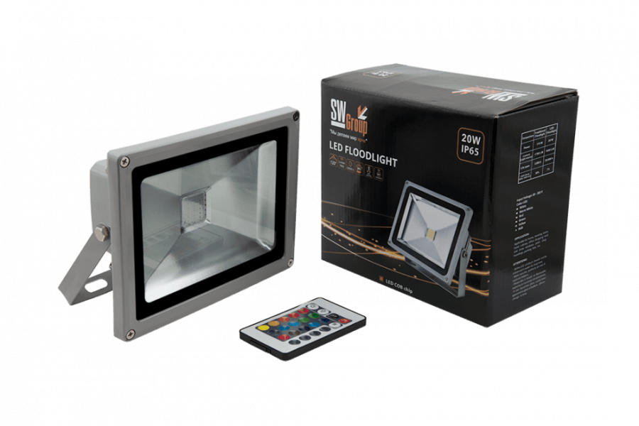 Прожектор светодиодный COB RGB, FL-COB-20-RGB