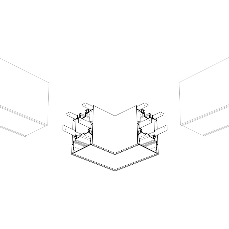 Угол S2-LINE-5470-L90 прямой (Arlight, Металл)