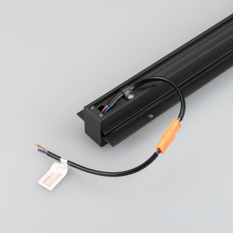 Трек встраиваемый MAG-TRACK-2538-FDW-1000 (BK) (Arlight, IP20 Металл, 5 лет)