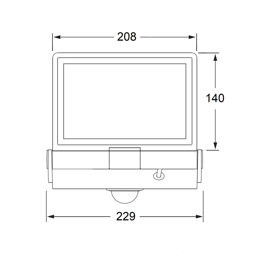 Прожектор с датчиком движения и освещенности W1009S-3K