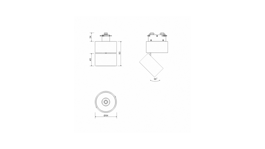 Светильник I-TR, Белый, 3000К, I-TR-WH-WW
