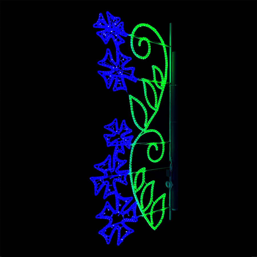 Светодиодная Консоль «Васильки» 100 х 250 см, Разноцветная, 220В