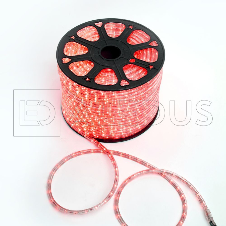 Дюралайт ALEDUS 13 мм, бухта 100 м, красный