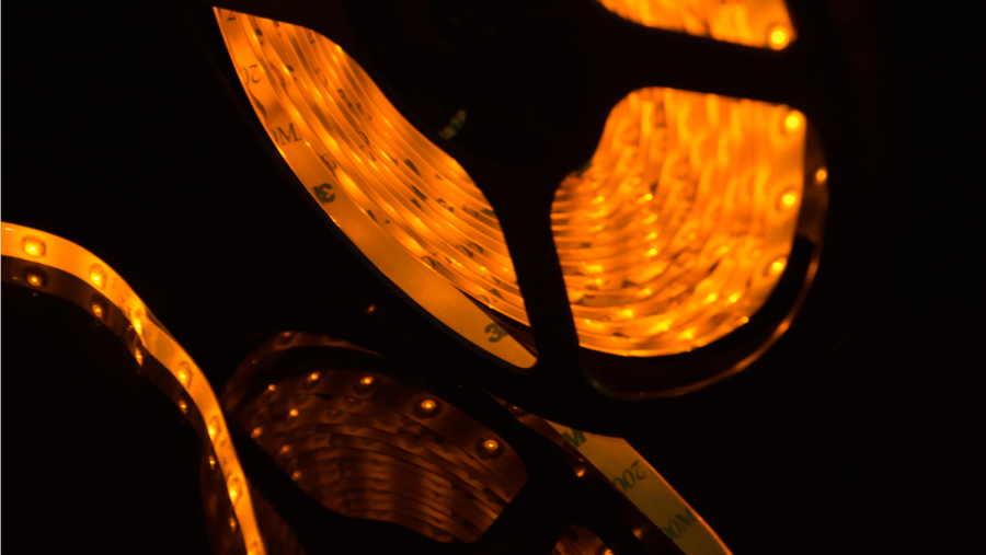 Лента светодиодная SWG SWG360,  со скотчем 3М, IP65, желтый