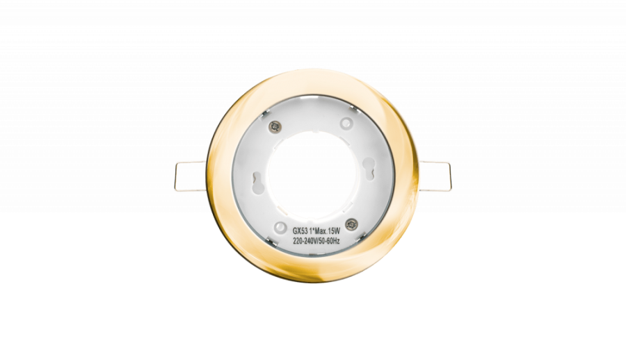 Светильник встраиваемый GX53, золото