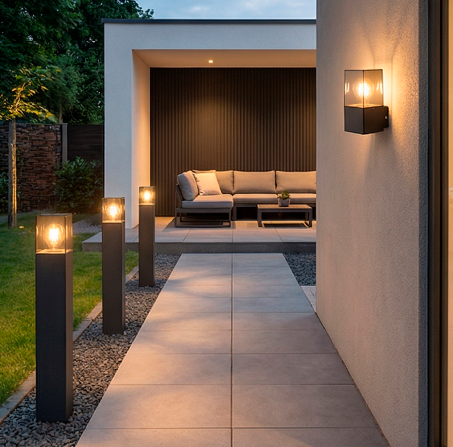 Светильник "Рио"  садово-парковый 220V Е27 40W  G1641.  Цвет: черный