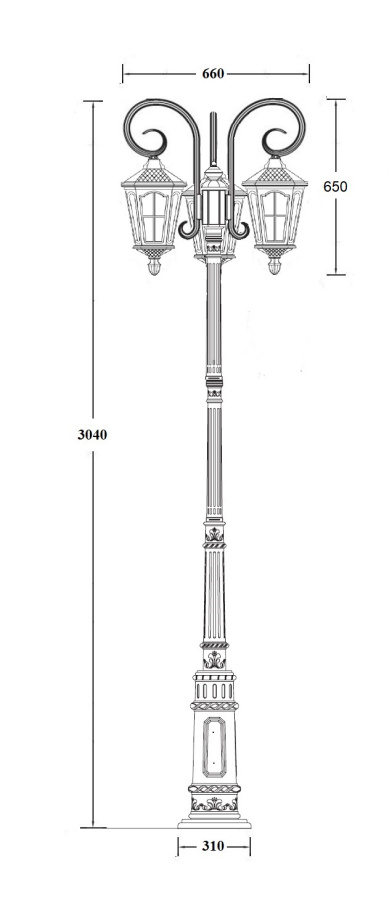 Наземный фонарь 79710B/18 E7 Bl