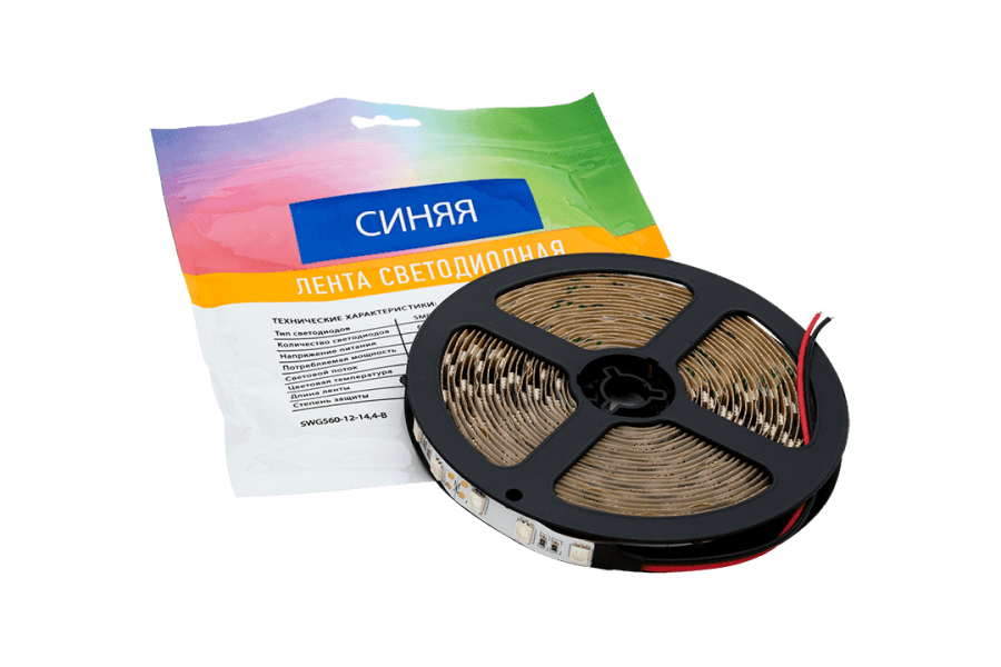 Лента светодиодная SWG SWG560, IP20, синий