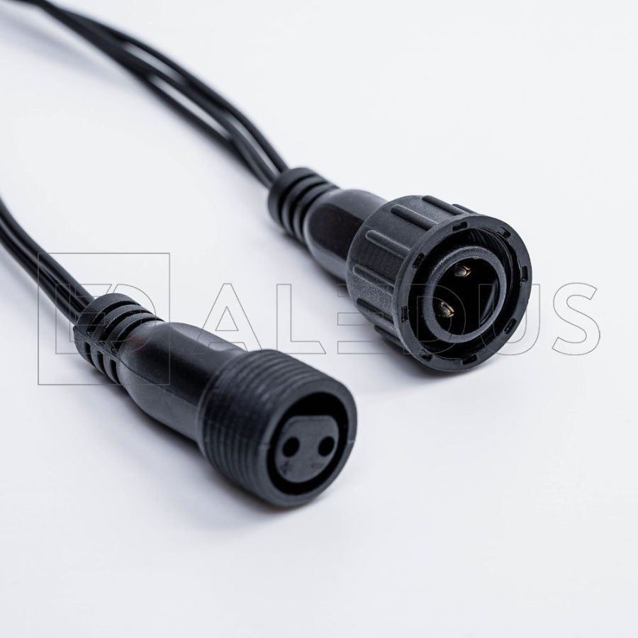 Гирлянда (Нить) ALEDUS, 220 В, 10 м, черный провод, белый, без мерцания