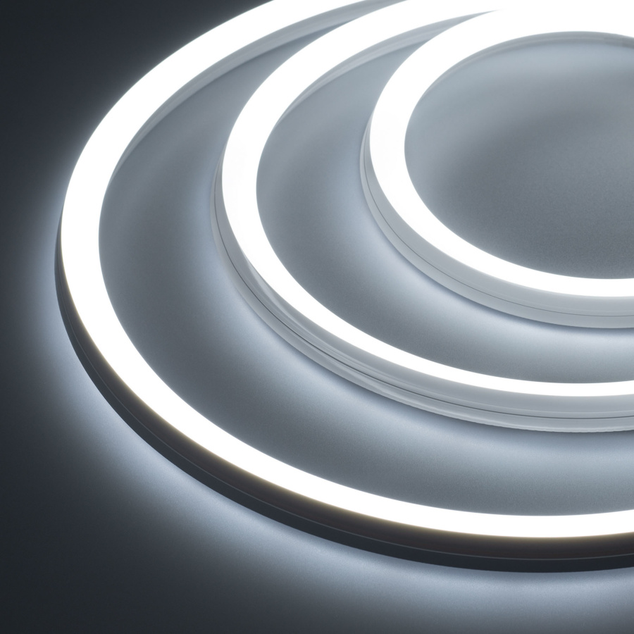 Лента герметичная MOONLIGHT-3D-A168-15x15mm 24V White6000 (7.2 W/m, IP67, 2835, 5m, wire x1) (Arlight, Силикон)