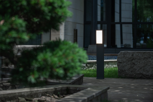 Светильник "Qubo" Bollard light  220V LED 17.3W 3000K G4157.  Цвет: темно серый