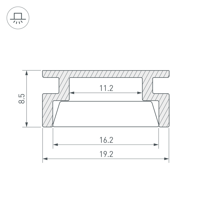 Профиль HR-2000 (Arlight, Алюминий)