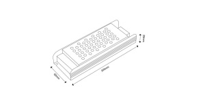 YA-200-24-TR, блок питания с TRIAC диммированием IP20, 200Вт, 24В
