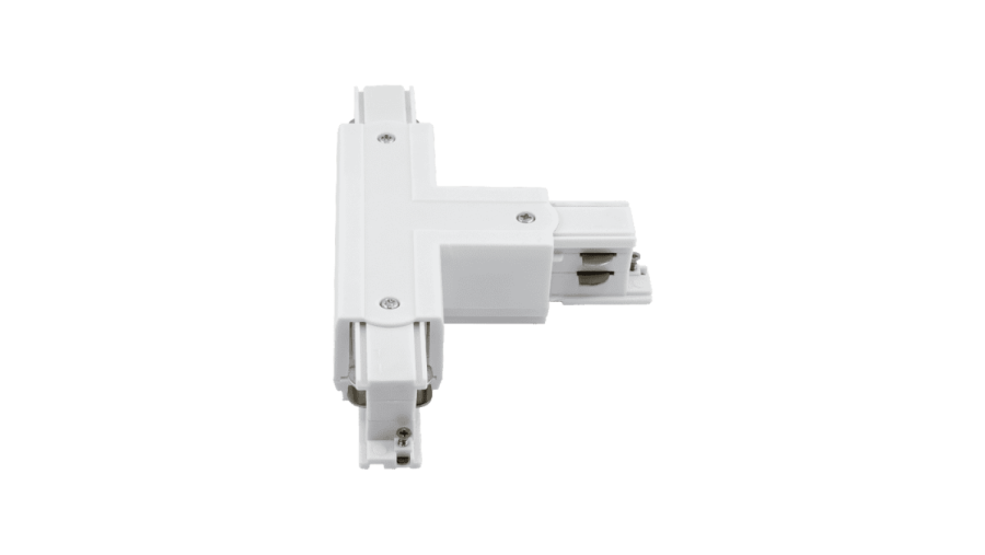 T-коннектор для трехфазного трека, правый, белый