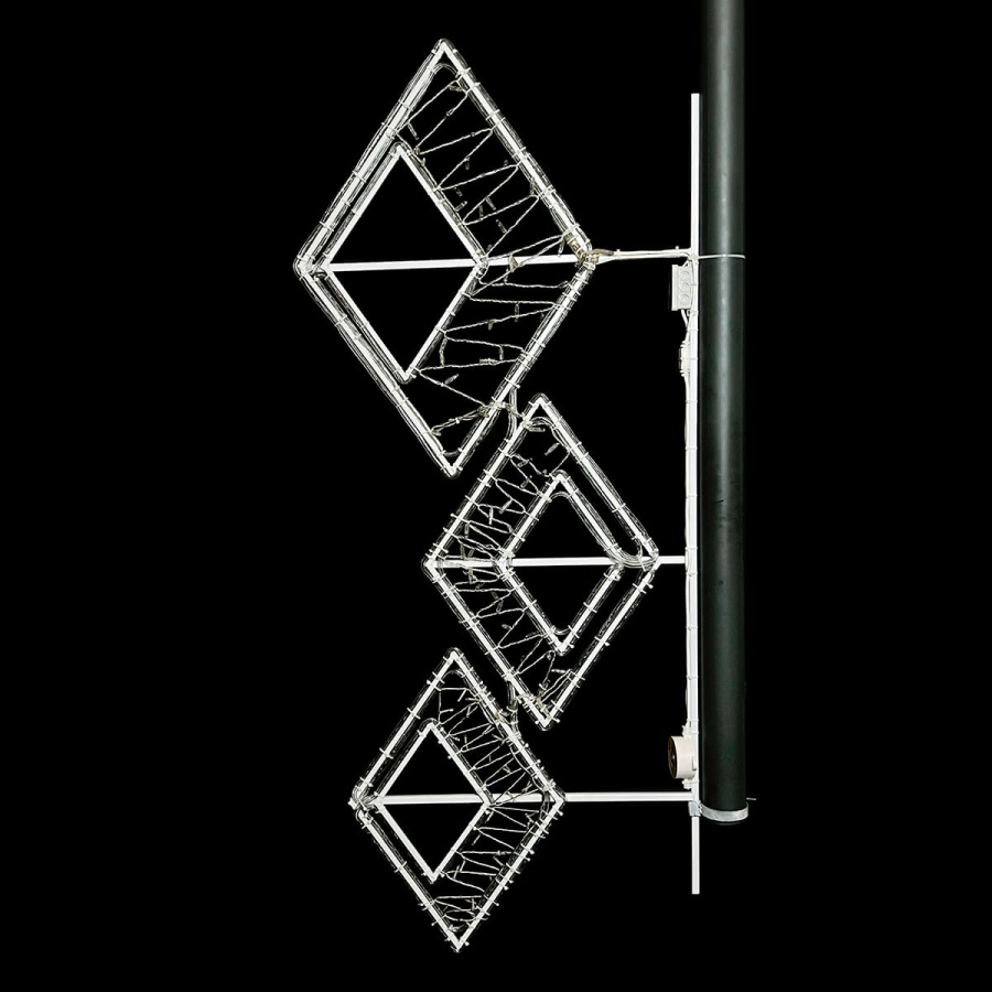Светодиодная Консоль «Ромбы», 80 x 180 см, Разноцветная, 220В