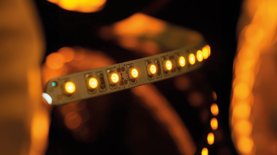 Лента светодиодная SWG SWG3120, со скотчем 3М, IP20, желтый