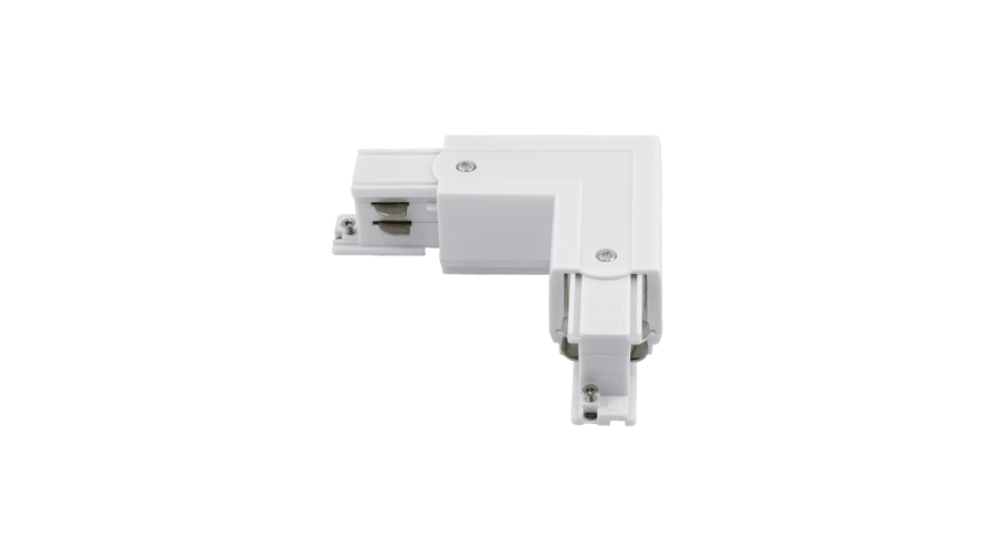 L-коннектор для трехфазного трека, правый, белый