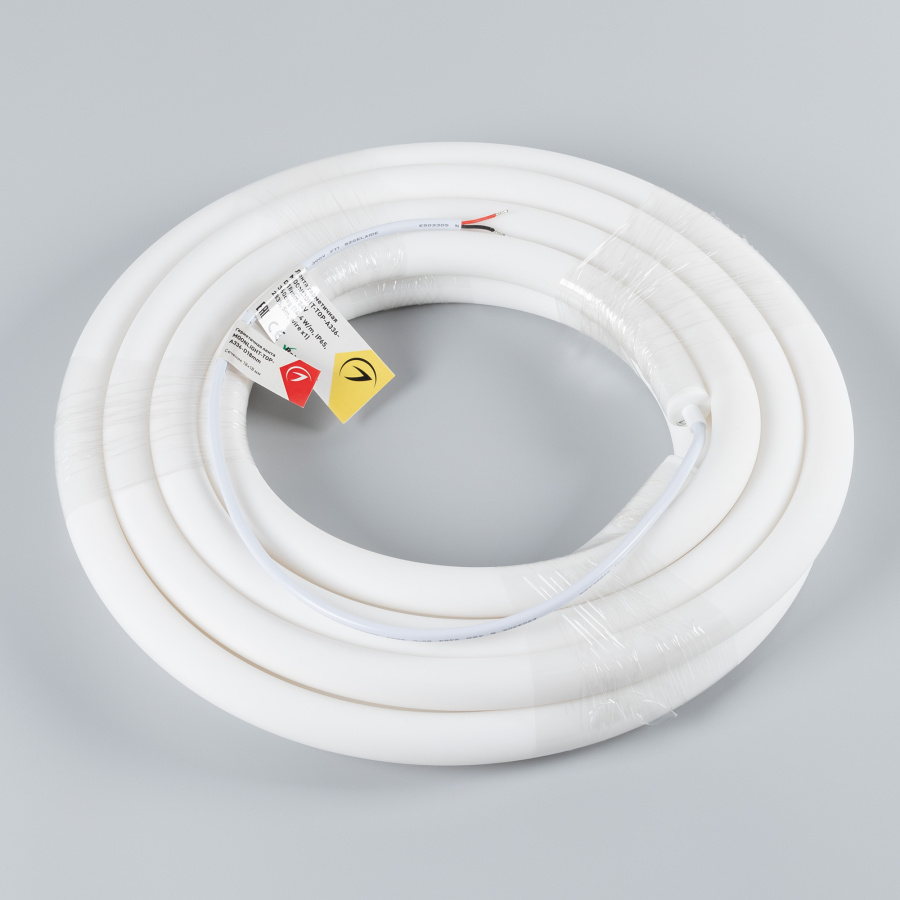 Лента герметичная MOONLIGHT-TOP-A336-D18mm 24V Warm2700 360deg (14.4 W/m, IP65, 2835, 5m, wire x1) (Arlight, Вывод прямой, 3 года)
