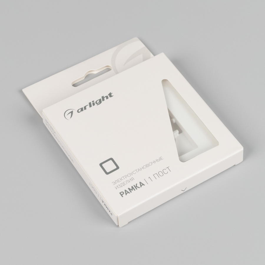 Рамка пластиковая FRM-PERIO-PL-1-WH (Arlight, -)