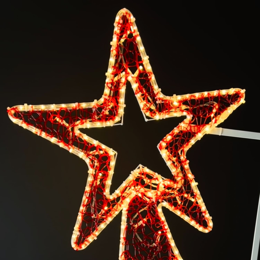 Светодиодная Консоль "Восходящая Звезда" 80 x 200 см, 220В Красная