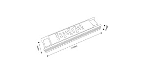 Компактный блок питания в металлическом корпусе, IP20, 60 W, 12V, YA-60-12