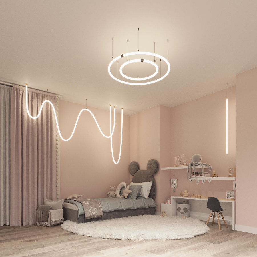 Подвес MOONLIGHT-HR-LIFT-SIDE-VR-D25 White (Arlight, IP20 Металл, 3 года)