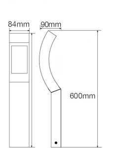 Наземный светильник W2143-600 Gr