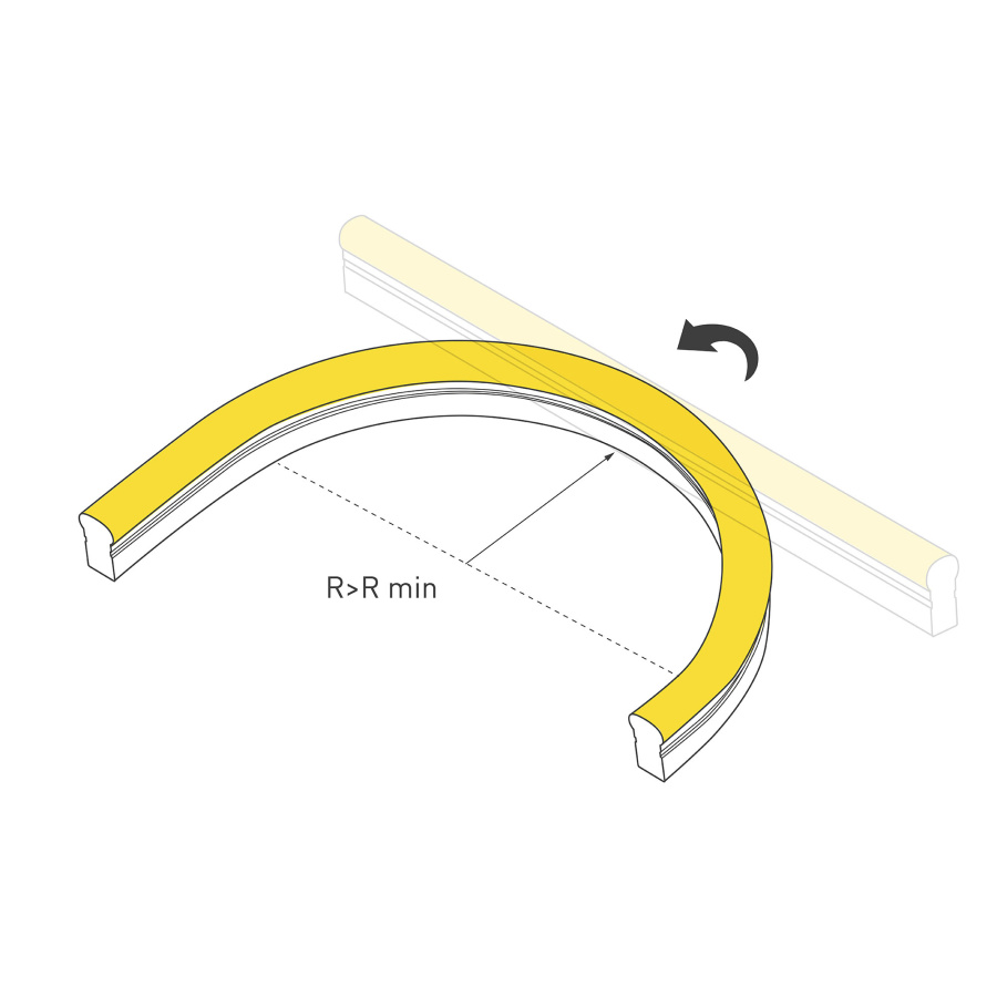Лента герметичная WAVE-SIDE-A120-12x25mm 230V Day4000 (12 W/m, IP67, 50m, wire x2) (Arlight, Грибовидная форма)