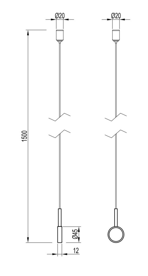 Подвес ART-APRIORI-HANG-TUBE-L1500 (OG) (Arlight, IP20 Металл, 3 года)