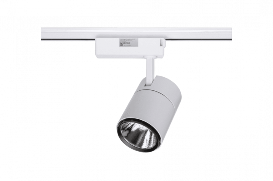 Светильник трековый однофазный TL58, Ч/Б, 30Вт, 2500-3500K