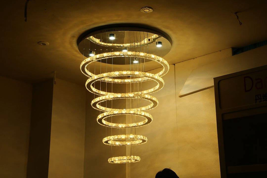 Люстра светодиодная хрустальная DW-8701