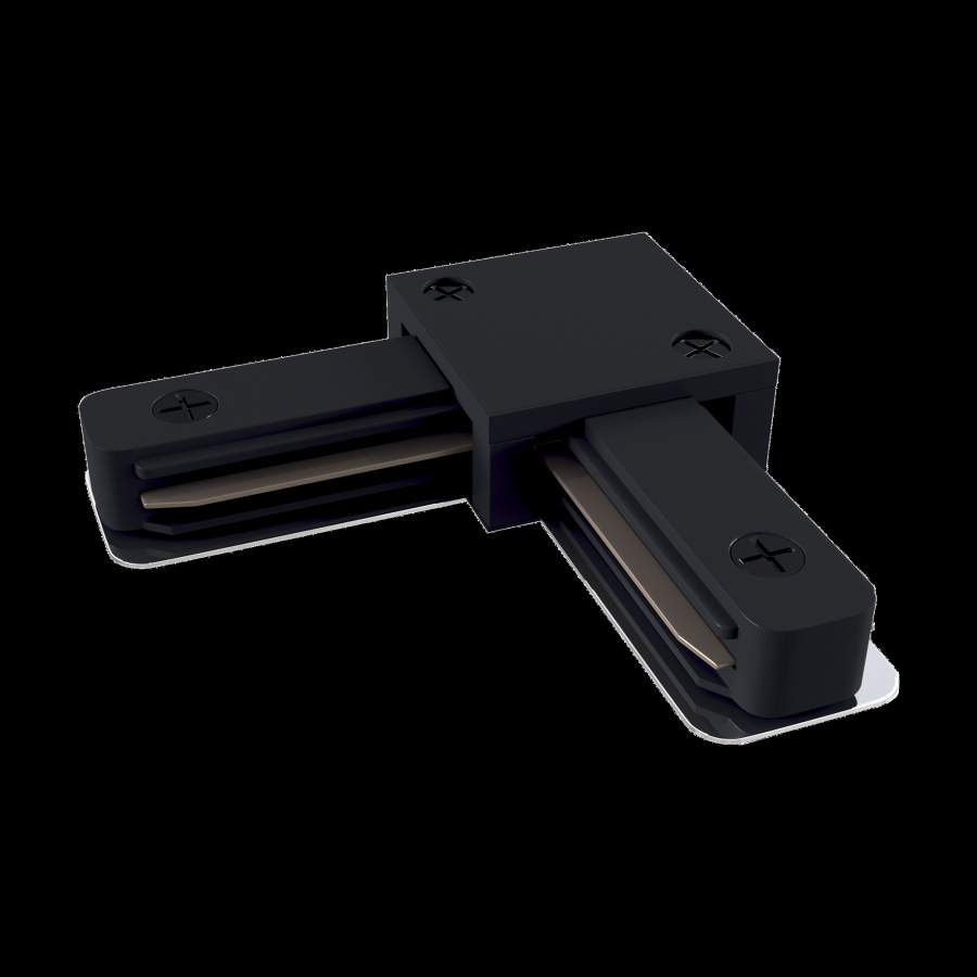 Коннектор L-образный Unity черный для накладной трековой системы Technical TRA001CL-11B