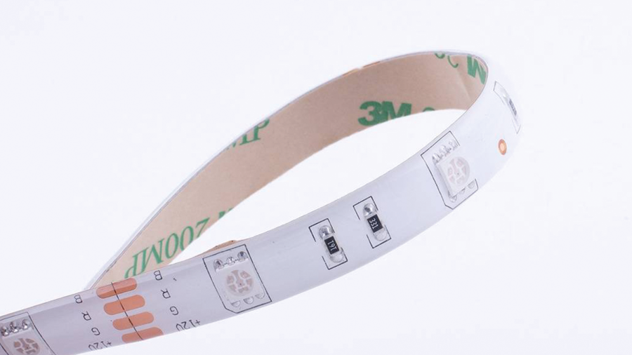 Лента светодиодная SWG SWG530, со скотчем 3М, 7,2 Вт/м, 12В, IP65, RGB